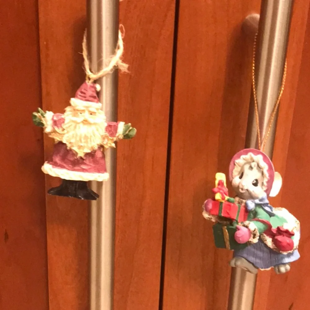 Set of two Christmas ornaments